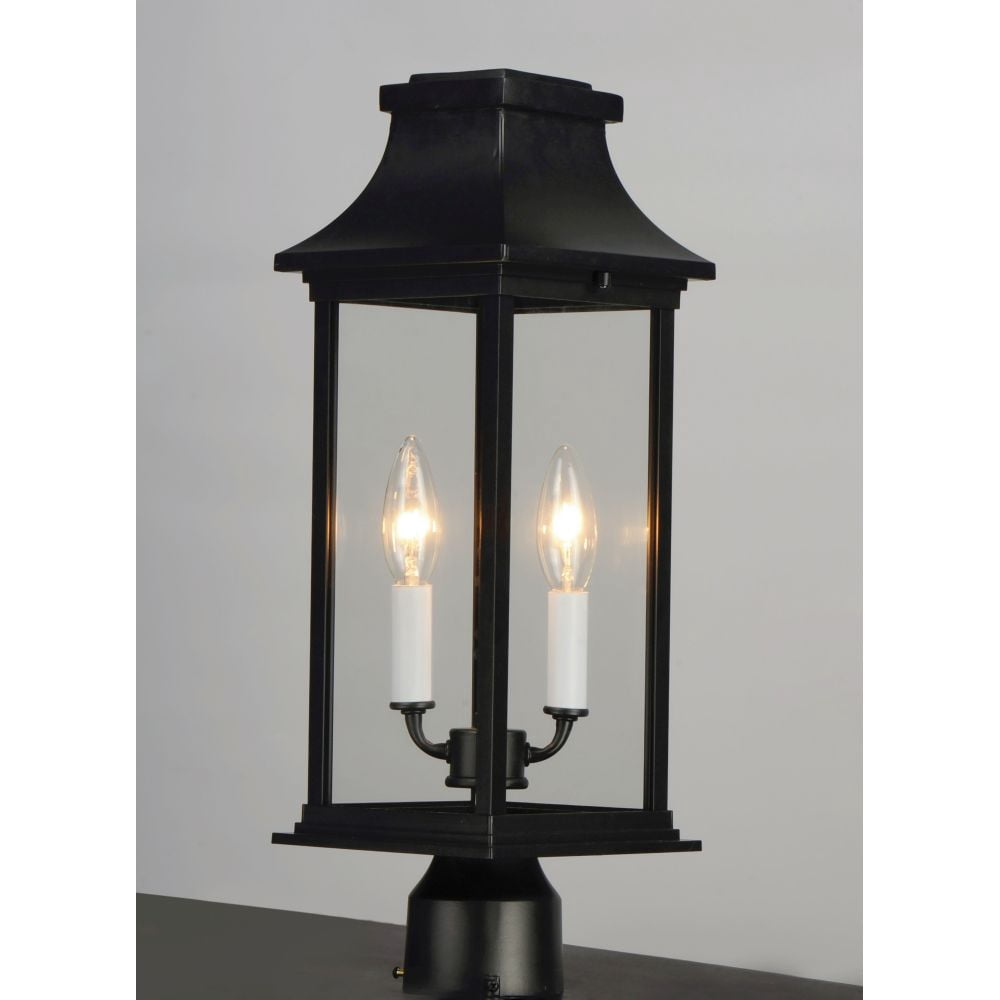 30020CLBK Maxim Lighting Vicksburg - 2 Light Outdoor Post Mount