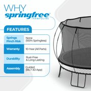Springfree Trampoline Oval 8 x 11Ft Trampoline & FlexrStep V2 Safety Ladder