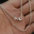 thumbnail image 5 of K-KED Bulk Silver Plated "O" Chains Necklace 16-30Inch Delicate Jewelry findings for Pendant-16 Inch-10pcs, 5 of 9