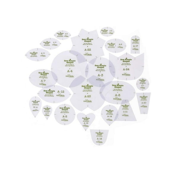 Riley Blake Designs Lori Holt Bloom Sew Simple Shapes 24pc Set, Each