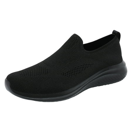

Zshosam Men s Shoes - Ultra Light-Weight Lace-up Knitted Sporty Walker(Black 40)