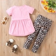 thumbnail image 6 of Kogui Baby Outfit Toddler Girl Clothes Short Sleeve Top + Pants Outfits Girl Spring and Summer 2-Piece Set 5T 6T (Red,5-6 Years), 6 of 7