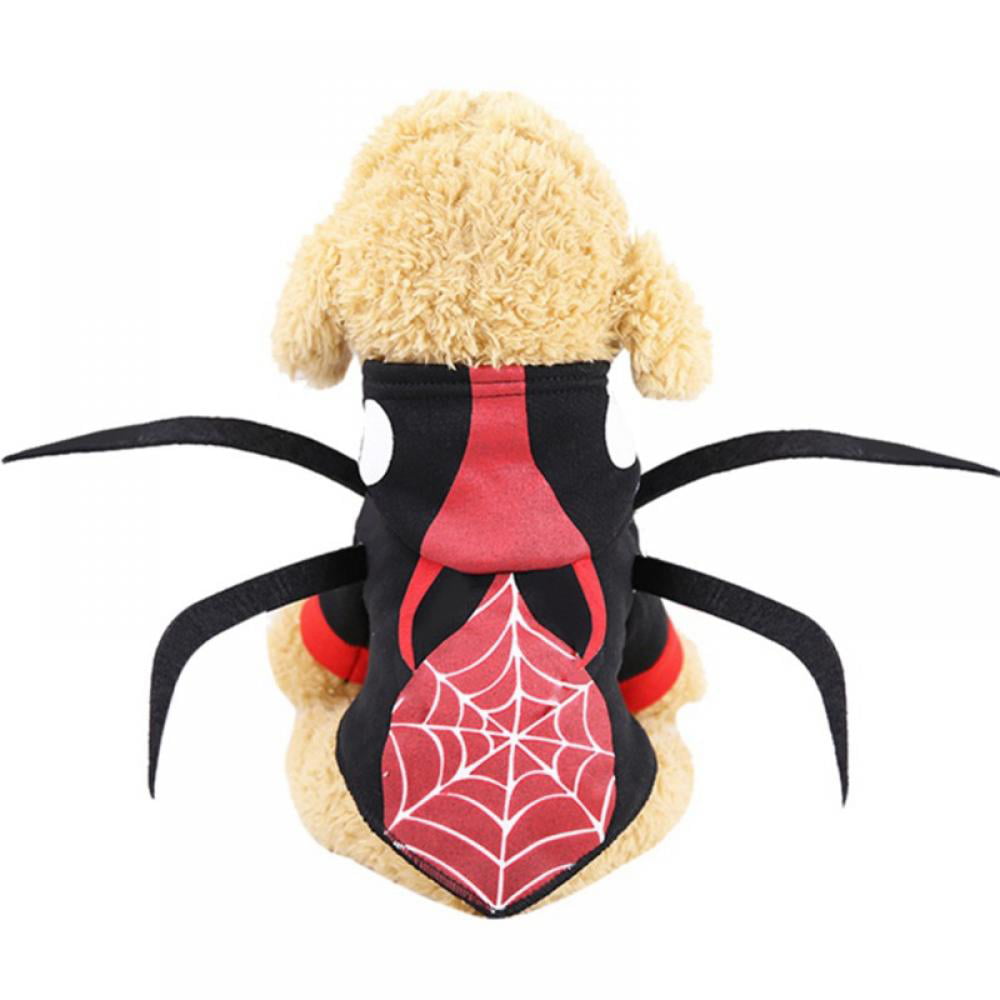 Decorative Spider Cosplay Costume for Cats and Small to Medium Dogs Halloween Party Dress Up Festival Decoration Cosplay Puppy Costume Funny Holiday Clothes Small Halloween Pet Spider Costume