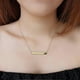 thumbnail image 3 of Multi Gold Bar Necklace for Women Vertical/Horizontal Bar Pendant Necklaces with Adjustable Chain Necklace Adult Jewelry, 3 of 5