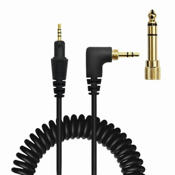 Quality Coiled Audio Cable 3.5mm to 6.35mm Cord for Pioneer HDJX5 X7 HDJCUE1BT CUE1S7 Headphones Cord 6.35mm Adapter