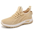 thumbnail image 2 of AUDeals Women's Stretch Knit Sneakers, Air Cushion Running Shoes with Arch Support and Non Slip Comfort (Beige, 8.5), 2 of 8