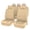 Beige, variant on Premium Universal PU Leather Car Seat Cover Set Complete Auto Interior Protector Cushion 9 Pieces Black Edition for Cars SUVs Trucks