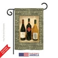 thumbnail image 2 of Breeze Decor BD-WI-G-117043-IP-BO-DS02-US 3 Wine Bottles Happy Hour & Drinks - Everyday Wine Impressions Decorative Vertical Garden Flag - 13 x 18.5 in., 2 of 4