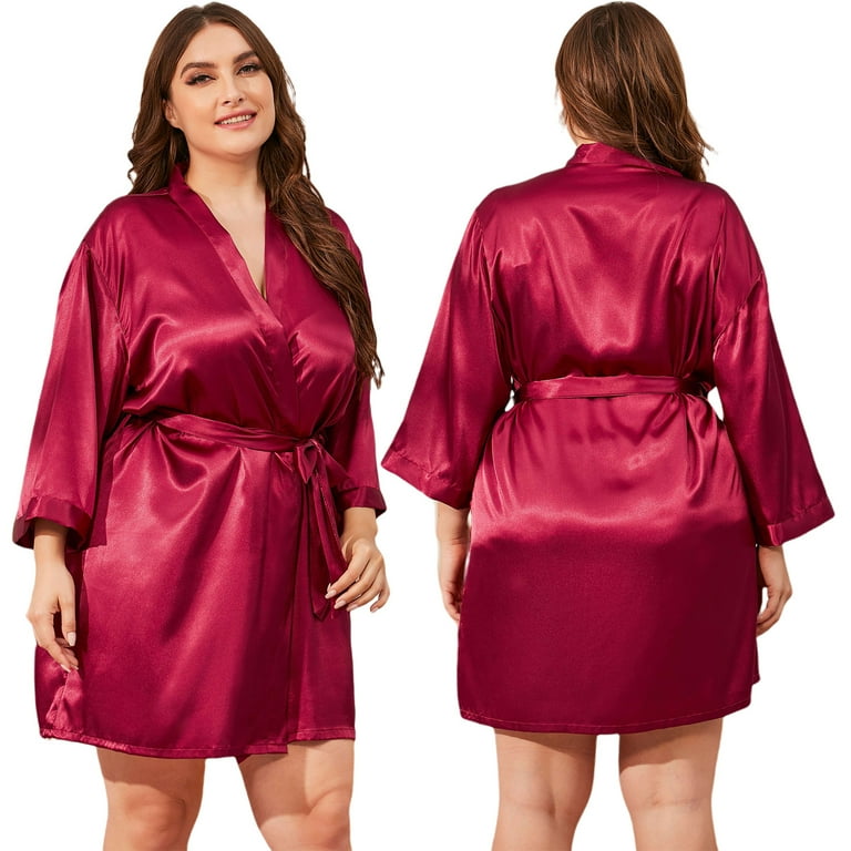 Plus size maid of honor clearance robe