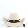 thumbnail image 4 of Chapeau de Cowboy Western Style Classique Jazz Soleil pour Occasions Extérieures avec Port Polyvalent, 4 of 6