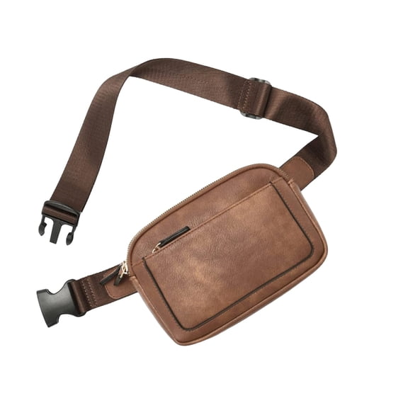 Lightweight Waterproof Crossbody Pack, Adjustable Strap Travel Bag, Multi Pocket Casual Storage Bag, Water Repellent Leather Fabric Bag, Portable Daily Sports Hiking Walking Waist Bag