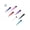 Solid Black, variant on UV Acrylic Spike Design Ear Plugs Taper/Stretcher 10 Gauge - 7 Colors Available