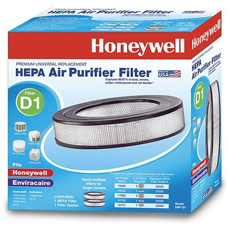 Honeywell Universal HEPA Filter D, 1 Pack, HRF-D1 (Best Hepa Filter For Bedroom)