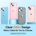 thumbnail image 2 of for iPhone 13 Case Cute Curly Wave Frame Shape Phone Cases, Thin Slim Luxury Plating Wavy Edge Soft TPU Bumper Shockproof Rubber Protective Cover for Women Girls, Love Heart-Black, 2 of 12