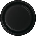 thumbnail image 2 of Party Central Disposable Round Dinner Party Paper Plates - 9" - Jet Black - Club Pack of 96, 2 of 2