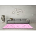 thumbnail image 3 of Ahgly Company Indoor Round Oriental Pink Modern Area Rugs, 8' Round, 3 of 4
