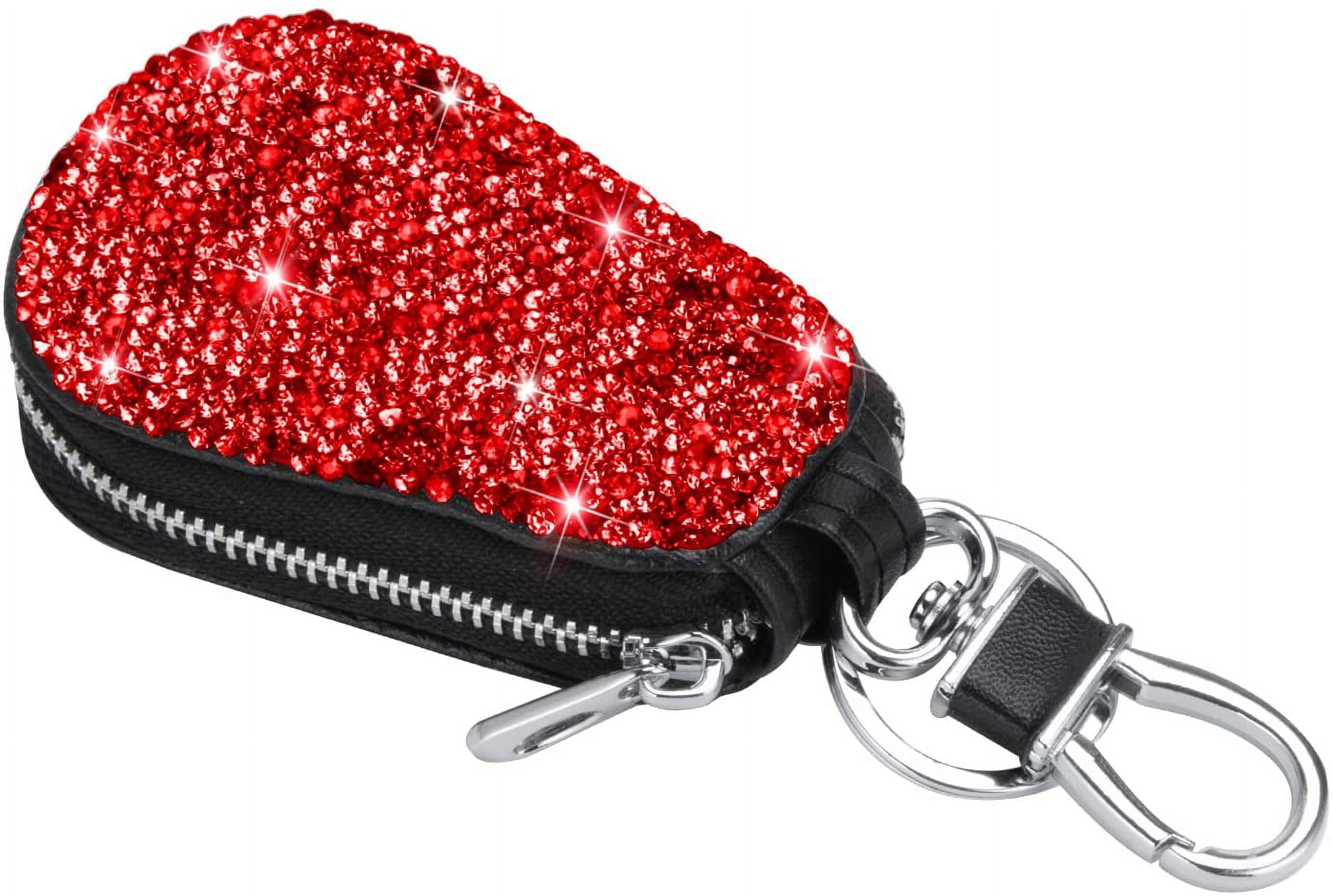 Red Heart Bag Charm Key Ring Fob Keychain Purse Charm Chain Strap New | eBay