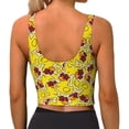 thumbnail image 4 of Picia Duck with Star Sunglasses Sports Bra for Women,Padded Strappy Sports Bras Medium Support Yoga Bra with Removable Cups,Running Yoga Bra-XX-Large, 4 of 9