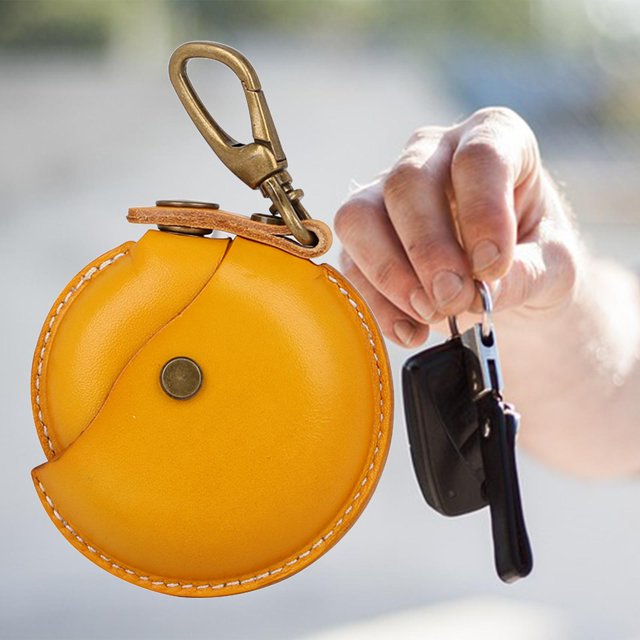 Cartera Retro de Yinane Bolsa de Cuero Artificial Amarillo Bolsa de almacenamiento de dados