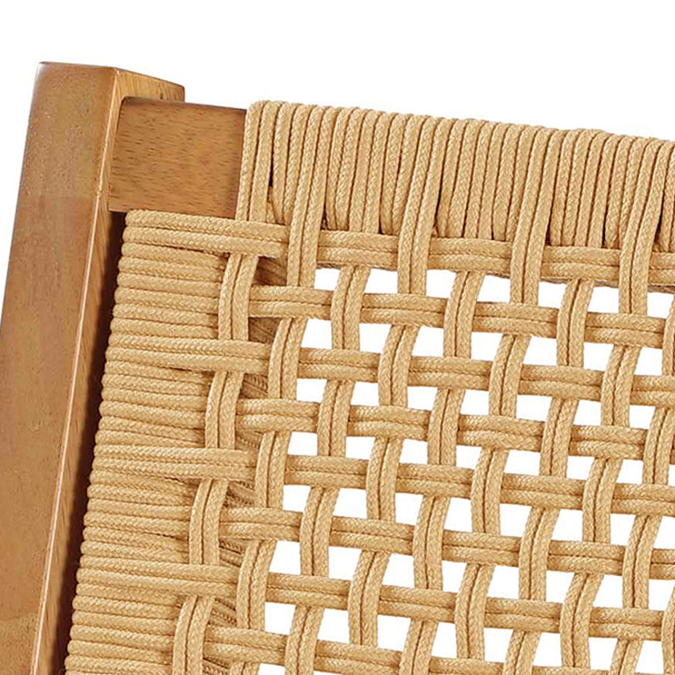 Better Homes & Gardens Vista Woven Accent Chair, Light Honey Finish