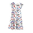 thumbnail image 4 of Jinhomg Girls A Line Dress Cute Floral Print Midi Tank Dresses Flowy Swing Sleeveless Crew Neck Sundress Casual Summer Daily Wear White 12 Years, 4 of 7