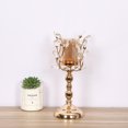 thumbnail image 5 of European-style Candle Holder Ornaments Small Candle Holder Dining Table Romantic Candlelight Dinner Three-piece Ornaments Wedding Ceremony Electroplated Ornaments, 5 of 5