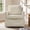Sand, variant on Spruce & Spring Upholstered Accent Chair for Living Room and Bedroom, Modern Lounge Armchair with Removable Cushions and Track Arms, Cream
