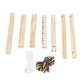 thumbnail image 2 of Los Niños Tejido Telar, El Kit de Tejido de Niños Estimulan la Creatividad Marco Brillante de Madera Premium Alta Seguridad para Niños, 2 of 7