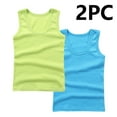 thumbnail image 2 of Bovxnpu Boys Girls Tank Tops Undershirt Sleeveless T Shirts Children's Solid Color Sleeveless Round Neck Suitable For Both Boys And Girls Summer Top, 2 of 4