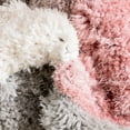 thumbnail image 3 of Well Woven Rami Blush & Gold Abstract Geometric 3D Textured Shag Area Rug 9x13 (9'3" x 12'6"), 3 of 7