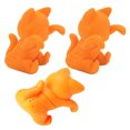 thumbnail image 4 of 3pcs Cute Cat Silicone Tea Infuser For Loose Leaf Animal Steeper Reusable Strainer For Tea Lovers Home Office Use Orange, 4 of 8