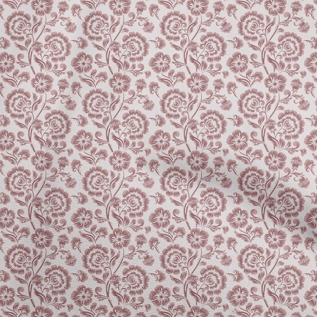 oneOone Cotton Flex Blush Pink Fabric Floral Sewing Craft Projects Fabric Prints By Yard 40 Inch Wide