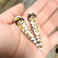 thumbnail image 3 of Cheetah Print Acrylic O-ring Ear Tapers Sold as a pair, 3 of 3