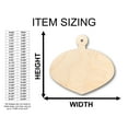 thumbnail image 2 of Unfinished Wood Ornament Wide Shape - Craft - up to 46" DIY 46" / 1/2", 2 of 3