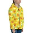 thumbnail image 5 of Kdxio Sunflowers2 Pattern Kids Boys Girls Zip Up Hoodie 3D Printed Hooded Sweatshirt Hoody Coat with Pocket 7-12 Y-Medium, 5 of 6