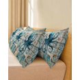 thumbnail image 4 of Teal Octopus Coastal Throw Pillow Covers, Summer Beach Nautical Starfish Retro Soft Breathable Pillow Cases with Zipper for Sleeping, Long Body Pillowcases for Couch Bed Sofa Chair 20x54 Inches, 4 of 6