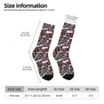 thumbnail image 6 of Uemuo Various Languages Mother Pattern Women's Crew Socks, Soft Durable Breathable Moisture-Wicking with Odor Control Cotton socks, 6 of 9