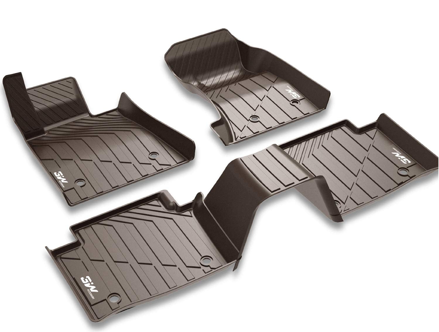 3W Floor Mats for Cadillac XT5 (20162020) Custom Fit Car Front Rear 2 Rows Liners Heavy Duty