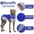 thumbnail image 3 of Abrigo para perros AOFITEE, impermeable, reflectante, de invierno, azul para perros, 3 of 5