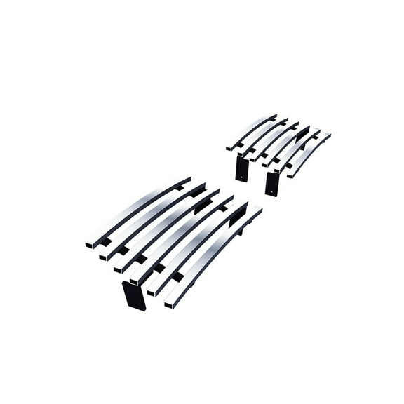 APS Premium 304 Stainless Steel Chrome 8x6 Billet Grille Compatible with Chevy Silverado 1500 2003-2006 SS Side PCS Lower Bumper N19-S50358C