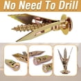 thumbnail image 5 of Self Drilling Drywall Anchors with Screws - Zinc Plated Steel Expansion Anchors Kit, No Drill Required for Picture Frames Wall Decor, 5 of 6