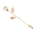 thumbnail image 4 of Milageto 2xRose Flower Brooch Pin Gold, 4 of 8