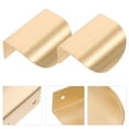 thumbnail image 3 of Miangastore Poignées en Laiton Massif en Forme de Feuille pour Porte d'Armoire Moderne 4 Pcs 2.4 Po, 3 of 8