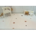 thumbnail image 2 of Rug Branch Kids Stars Soft Playmat Cream  Indoor Soft Area Rug - 5x7, 2 of 8