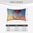 thumbnail image 4 of Uemuo Sunset Rose Elegance Print Throw Pillow Case – Cozy & Soft Cushion Cover, Hypoallergenic Pillow Case for Sleeping, Perfect for Women with Envelope Closure-20"x30", 4 of 6