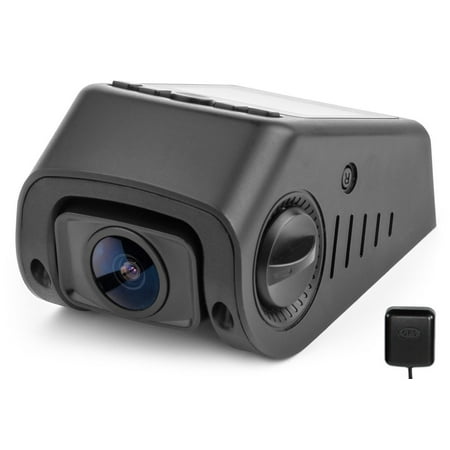 Black Box B40-C Capacitor + GPS Stealth Dash Cam - Covert Mini A118 Video Camera - 170° Super Wide Angle 6G Lens - 160°F Heat Resistant - Full HD 1080P Car DVR with G-Sensor WDR - NT96650 + (Best Car Blackbox Camera)