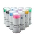 thumbnail image 5 of Lote de 100 microcepillos desechables para extensiones de pestañas, aplicadores de rímel, cepillos individuales para pestañas, herramientas de maquillaje para mujeres, color rosa, 5 of 5