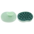 thumbnail image 5 of Unique Bargains 1 Pc Bean Shape Hair Shampoo Brush for Head Massage 3.7"x2.56"x2.68" Green, 5 of 6