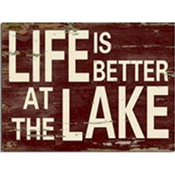 "Lake Life " Wooden Sign