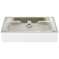 thumbnail image 5 of Claire 24 Ceramic Console Sink White Basin Brushed Gold Legs, 5 of 7